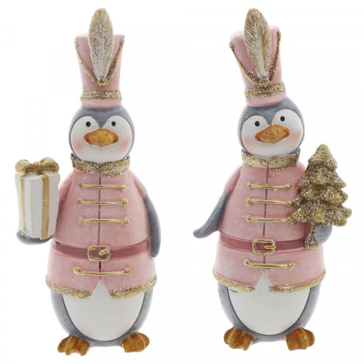 Статуэтка декоративная "Пингвин" 12,5см 2 вида цв.розовый арт.824903