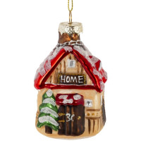 Фигурка на ёлку стекло (серия Коллекция) 10,5см "Домик" арт.822459
