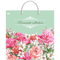 Пакет ПВД пластм. ручки 35*36 85мкм Романтическая коллекция