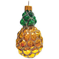 Украшение декоративное стекло 11см "Ананас" п/у арт.ФУ-770