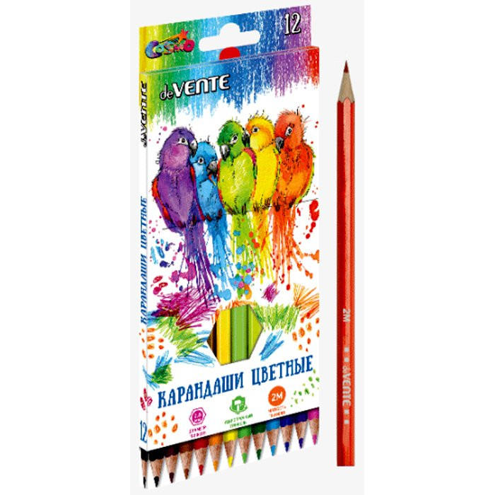 Набор карандашей цветных (deVENTE) Cosmo 12 цветов 2М 2,8мм арт.5022303