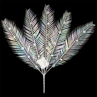 Украшение декоративное "Ветка. Листья пластик" 41см арт.91212