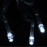 Гирлянда электрическая для дома точечная 24м 280LED цвет белый (светлый провод) 8режимов (можно соединять) арт.128-003