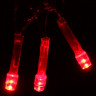 Гирлянда электрическая для дома точечная 9,5м 100LED цвет красный (светлый провод) 8режимов арт.129-023