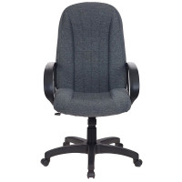 Кресло д/руководителя пластик/ткань Бюрократ T-898AXSN серый