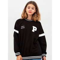 Свитшот для девочки арт.TT 0660  размер 34/134-44/164 цвет черный