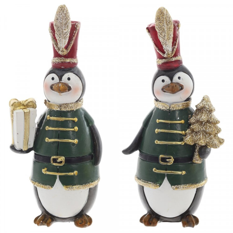 Статуэтка декоративная "Пингвин" 12,5см 2 вида цв.зеленый арт.824904