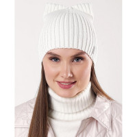 Шапка демисезонная для девочки (CLEVER) арт.554355ха размер 54-56 цвет молочный