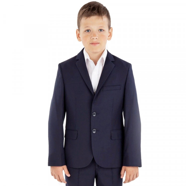 Пиджак для мальчика (Praleska) Статус приталенный силуэт размер 44/170 цвет синий