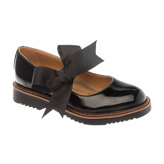 Туфли для девочки (BETSY) черные верх-искусственная кожа лак подкладка-натуральная кожа размерный ряд 30-35 арт.998313/06-01