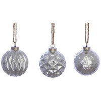 Шар стекло 07см "Ромбики" асс. арт.263856