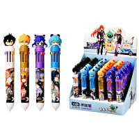 Ручка многоцветная 10-цветная (Mazari) Аниме 0,7мм ассорти арт.M-7869