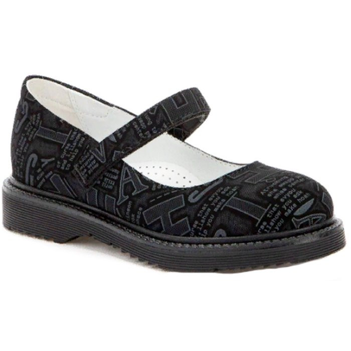 Туфли для девочки (BETSY) черные верх-искусственная нубук подкладка-натуральная кожа артикул 918303/01-02