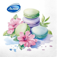 Салфетки 20штук в пачке Десерт (Ст.15)