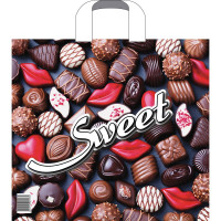 Пакет ПВД с ручкой петля "Десерт" 38*34+3см 70мкм арт.ПТЛ51582