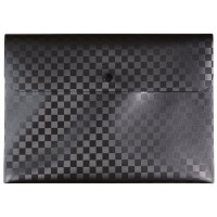 Папка-конверт на кнопке А4(230*320) 400мкм deVENTE Total Black, внеш. карман арт.3071348 (Ст.60)