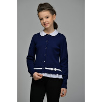 Джемпер-обманка для девочки (Дести) арт.151ч размер 30/128 цвет черный БН