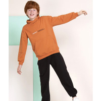 Комплект для мальчика арт.Smile 8045 размер 34/134-40/152 (толстовка+брюки) цвет терракот