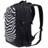Рюкзак для девочки (TORBER) CLASS X черный/белый + мешок для обуви 46х32х18 см арт.T9355-22-ZEB-M