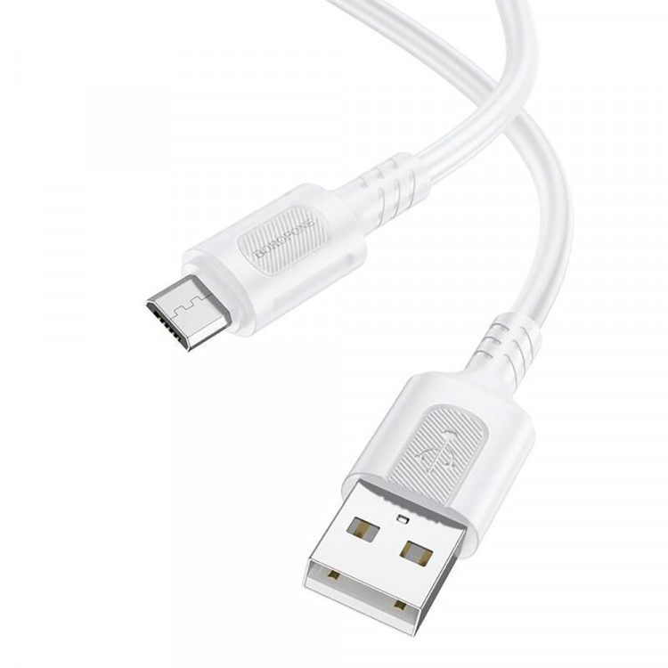 Кабель USB - micro USB BOROFONE BX111 2,4A, 1м, белый