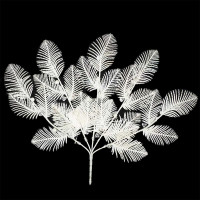 Украшение декоративное "Ветка. Листья пластик" 30см арт.91213