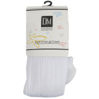 Колготки арт.К-010 Хлопок 82% Полиамид 15% Эластан 3% цвет белый (Даниловская мануфактура)