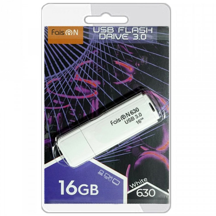 Флеш диск 16GB USB 3.0 FaisON 630 белый