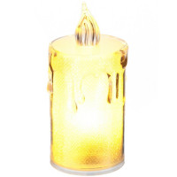 Свеча LED на батарейках (3*LR54) 3,5*8см арт.804995 (Ст.24)