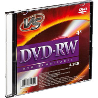 Диск  DVD-RW, 4x, VS, Slim/5, VSDVDRWSL501, ШТУКА