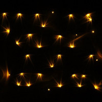 Гирлянда электрическая для дома точечная 9,5м 100LED цвет желтый (зеленый провод) 8режимов арт.129-029