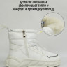 Дутики для девочки (CROSBY) белый верх-текстиль подкладка - искусственная шерсть  артикул 238165/08-05