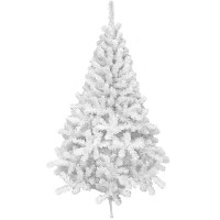 Елка 180см "Метелица" (хвоя ПВХ белая, ветки отгибные, подставка пластик) арт. 1018