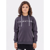 Толстовка для мальчика артикул (DMB) 4926 размер 32/128-44/164 цвет темно-серый