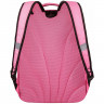Рюкзак для девочек школьный (Grizzly) арт.RG-663-2/2 розовый 28х38х18 см