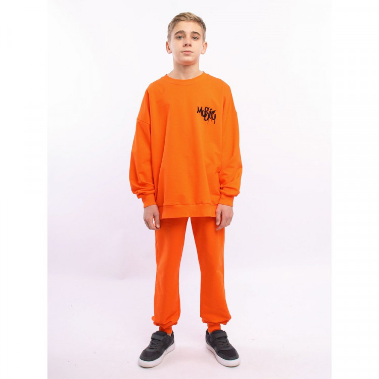 Брюки для мальчика BATIK артикул 038_БП23 размерный ряд 34/134-48/176 цвет оранжевый