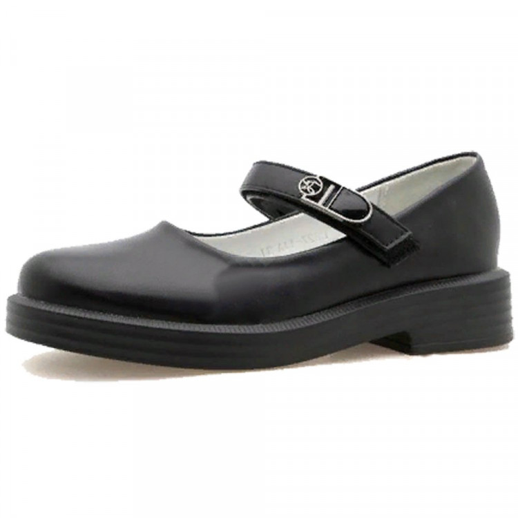 Туфли для девочки (B&G) черные верх-искусственная кожа подкладка-искусственная кожа размерный ряд 37-38 арт.RC51_D827-11A_Z