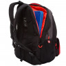 Рюкзак для мальчиков (GRIZZLY) арт RU-132-4/1 черный - красный 31х42х22 см