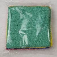 Салфетка универсальная микрофибра 30*30 5 штук в наборе 220г/м2 микс арт.55-9383