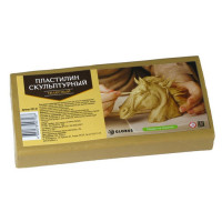 Пластилин скульптурный 500 грамм (GLOBUS) телесный твердый арт ПЛС-01