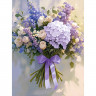 Алмазная мозаика 30х40см (Феникс) Букет в лиливых тонах без подрамника полное заполнение арт.71366