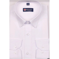 Сорочка подростковая приталеная длинный рукав размерный ряд 36/158-164(XXS)-41/176-182(XL) цвет белый Brostem арт.4701AX**