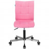 Кресло офисное детское Бюрократ б/п кожзам, розовый Velvet 36 CH-330M