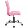 Кресло офисное детское Бюрократ б/п кожзам, розовый Velvet 36 CH-330M