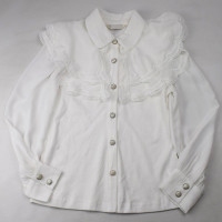 Блузка для девочки трикотажная (Kevin Young) длинный рукав цвет молочный арт.B95090 размерный ряд 30/122-38/146