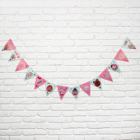 Гирлянда-флажки "Кукла ЛОЛ" 2,4м арт.4615523