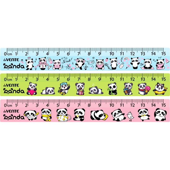 Линейка 16см (deVENTE) Panda арт.5091103