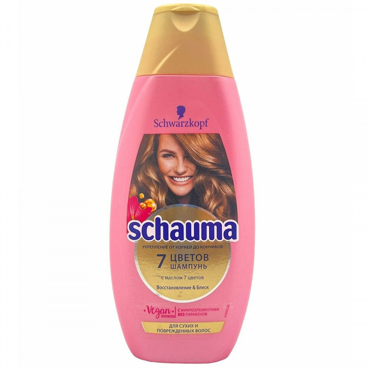 Шампунь для волос Schauma 380 мл  7 цветов для сухих и поврежденных  (Ст.10)