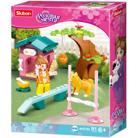 Конструктор пластиковый Дрессировка питомца-2 91 деталь (Sluban) арт.M38-B0970B