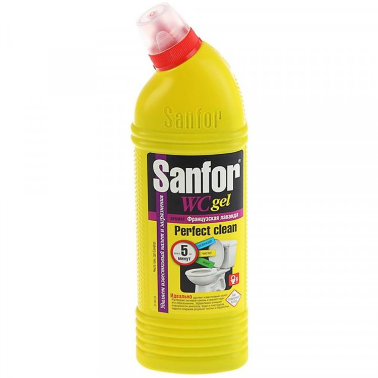 Чистящее средство для сантехники Sanfor 750г WC gel, лаванда арт.5564 (Ст.15)