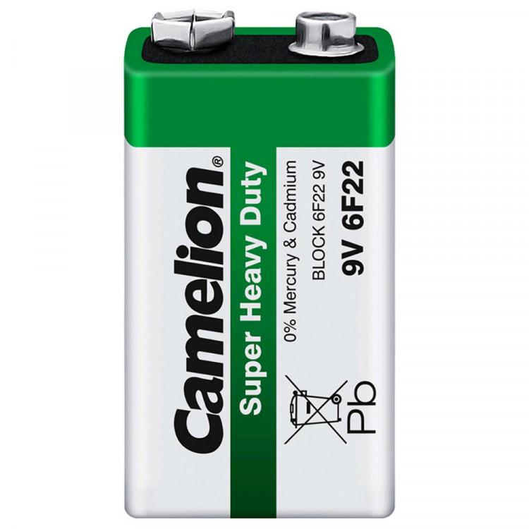 Батарейки крона Camelion 6F22 9V солевая BL1 (цена за упаковку)